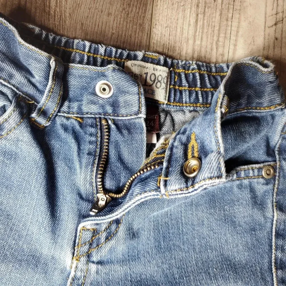 The Children's Place Medium Wash Boys Straight Denim Blue Jeans Size 18-…